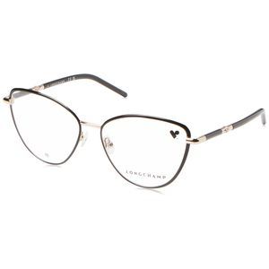 New Longchamp LO-2156 728 Black & Gold Eyeglasses 54/15/135
